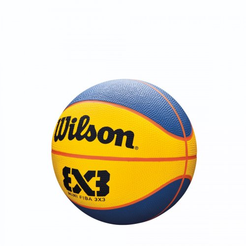Мини-мяч баскетбольный W FIBA 3X3 MINI BBALL BL/YEL SS19 голубой/желтый OSFA