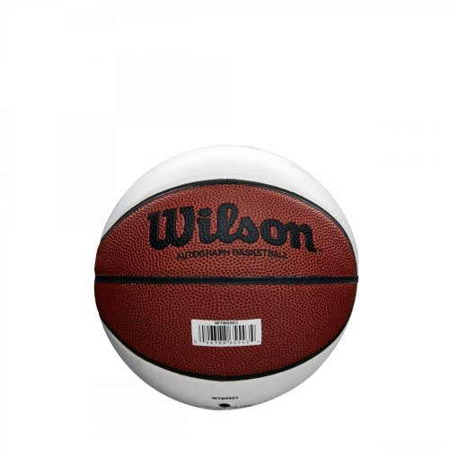 Мяч баскетбольный для автографов W WILSON AUTOGRAPH MINI BBALL SS19 белый/коричневый OSFA