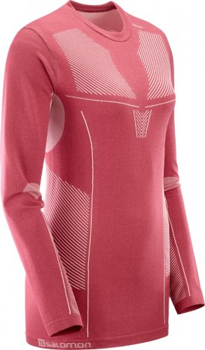 Термо реглан SALOMON PRIMO WARM SEAMLESS TEE W дружин FW19-20 рожевий L