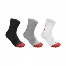 Носки Wilson дет. CORE CREW SOCK 1PR WH/BK/GR SZ13-3 SS20 мультиколор MDLG