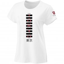 Жіноча футболка Wilson. TOKYO TECH TEE WH SS20 білий/чорний LG