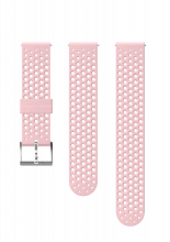 Ремешок 20 ATH1 SILICONE STRAP SAKURA/STEEL  розовый/сталь S+M