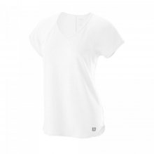 Жіноча футболка Wilson. TRAINING V-NECK TEE білий LG