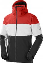 Куртка г/л SALOMON SLALOM JACKET M муж. черный/белый/красный S