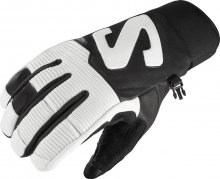 Рукавички г/л SALOMON QST HERITAGE GLOVE M чол. білий/чорний S
