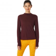 Лонгслив ASICS RUNKOYO MOCK NECK LS TOP жен. красный XS