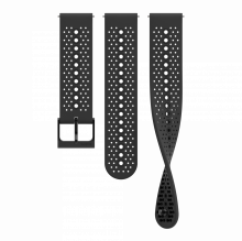 Ремінець 22 ATH1 SILICONE STRAP ALL BLACK чорний S+M 