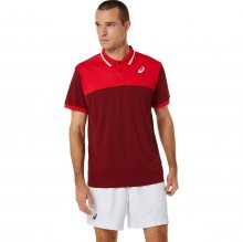 Поло ASICS MEN COURT POLO SHIRT муж. бордовый S