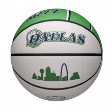 Мяч баскетбольный Wilson NBA TEAM CITY COLLECTOR BSKT DAL MAV SZ7 белый/зелёный 7