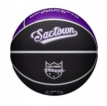 Мяч баскетбольный Wilson NBA TEAM CITY COLLECTOR BSKT SAC KINGS SZ7 чёрный/фиолетовый 7