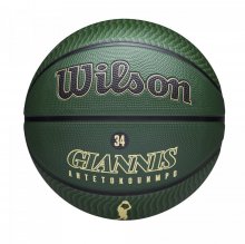 Мяч баскетбольный Wilson NBA PLAYER ICON OUTDOOR BSKT GIANNIS SZ7 зелёный 7