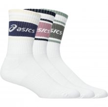 Носки (3 пары в упаковке) ASICS 3 PACK ASICS LOGO CREW SOCK уни. белый II