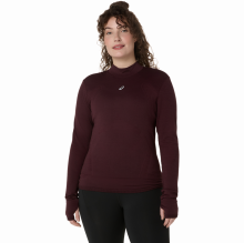Лонгслив ASICS ROAD WINTER SEAMLESS LS TOP жен. бордовый XS