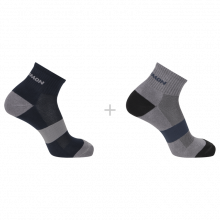 Носки Salomon EVASION ANKLE 2-PACK уни. синий-серый 42/44