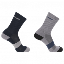 Носки Salomon EVASION CREW 2-PACK уни. синий-серый 42/44