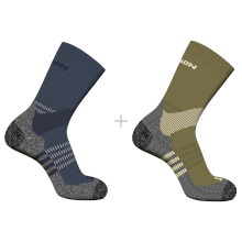 Носки Salomon X ULTRA ACCESS CREW 2-PACK уни. синий-зеленый 45/47