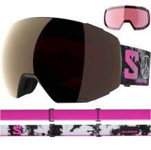 Очки горнолыжные Salomon RADIUM PRIME SIGMA 25-26 черный/белый/розовый