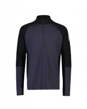 Лонгслив Mons Royale Olympus Merino Base Layer 1/2 Zip Long Sleeve муж. синий L