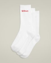 Носки Wilson уни. QUARTER TOP SOCK 3 PACK WH белый MD