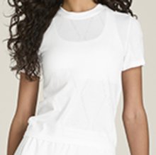 Футболка Wilson жен. SEAMLESS SHORT SLEEVE TEE WH белый LG